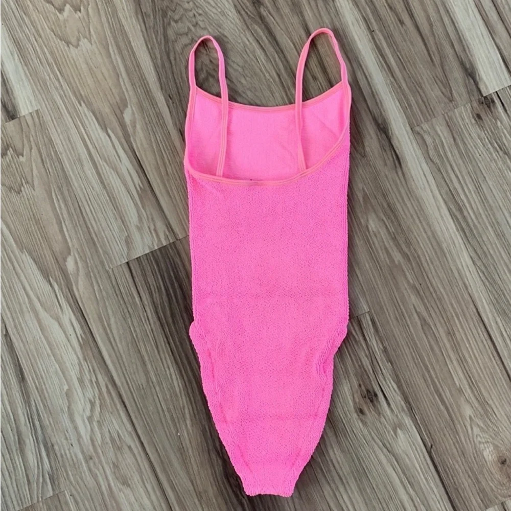 NWT Hunza G Pamela one piece in hot pink one size - Picture 8 of 8